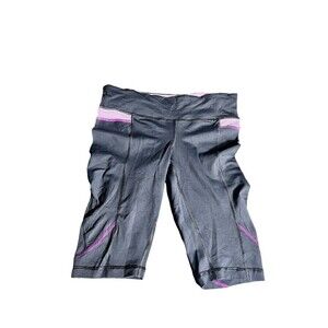 Lululemon Biker Shorts 11” Black Purple 4